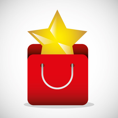 merry christmas sale with shopping bag vector illustration designのイラスト素材