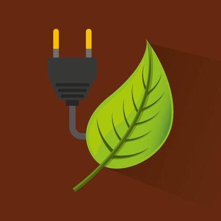 ecological alternative energy green vector illustration designのイラスト素材