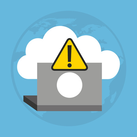 cloud computing data storage vector illustration designのイラスト素材