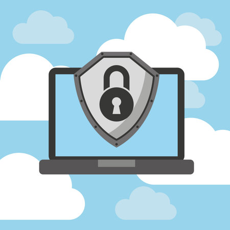 cloud computing data storage vector illustration design