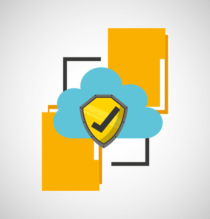 cloud computing data storage vector illustration designのイラスト素材