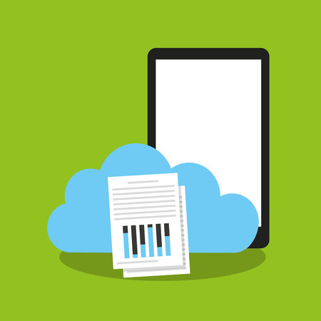 cloud computing data storage vector illustration designのイラスト素材