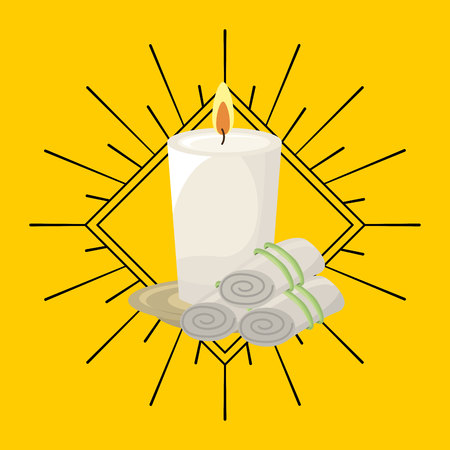 natural spa center icons vector illustration designのイラスト素材