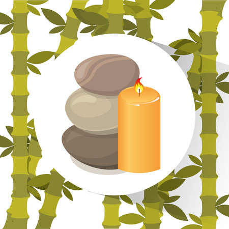 natural spa center icons vector illustration designのイラスト素材