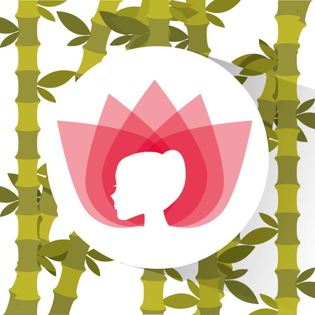 natural spa center icons vector illustration designのイラスト素材