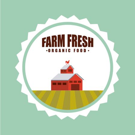 farm fresh emblem icons vector illustration designのイラスト素材