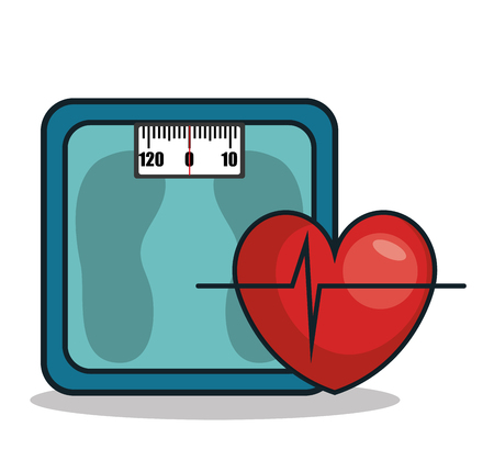 healthy lifestyle flat icons vector illustration designのイラスト素材