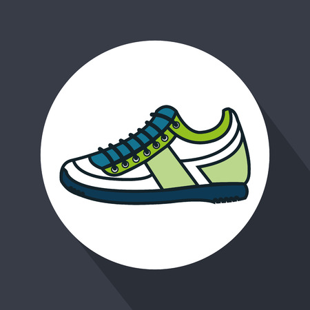shoes runner isolated icon vector illustration designのイラスト素材