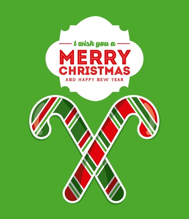 happy merry christmas card vector illustration designのイラスト素材