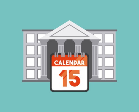 tax time flat icons vector illustration designのイラスト素材