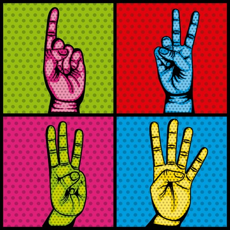 hands human set collection symbol vector illustration designのイラスト素材