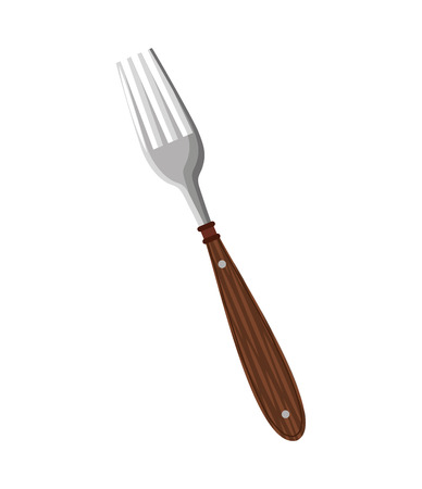 fork cutlery isolated icon vector illustration designのイラスト素材