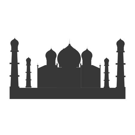 indian landmark building icon vector illustration designのイラスト素材