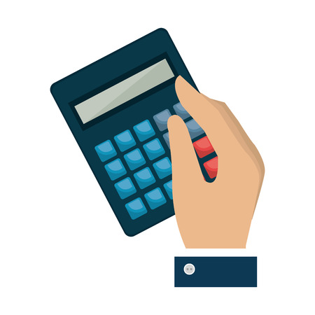 calculator math isolated icon vector illustration designのイラスト素材