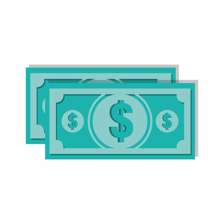 bills dollars isolated icon vector illustration designのイラスト素材