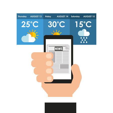 weather app technology icon vector illustration designのイラスト素材