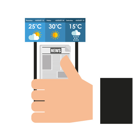 weather app technology icon vector illustration designのイラスト素材