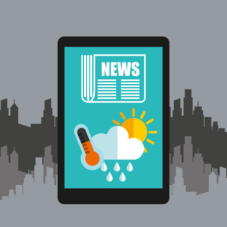 weather app technology icon vector illustration designのイラスト素材