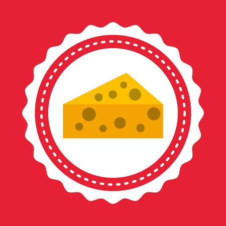 delicious cheese menu icon vector illustration designのイラスト素材
