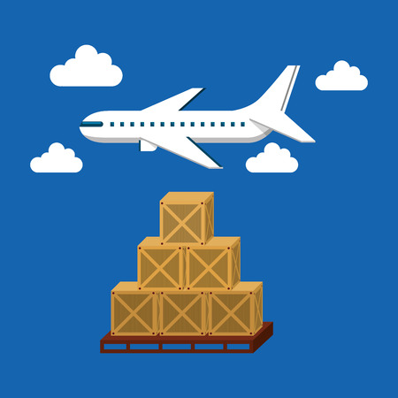 air courier service icon vector illustration designのイラスト素材