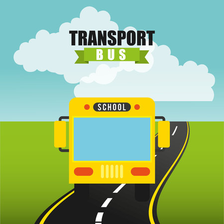 transport bus vehicle icon vector illustration designのイラスト素材