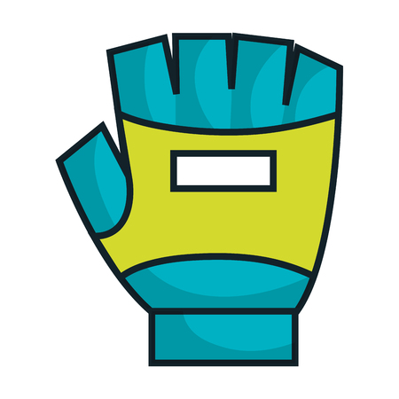 gym glove isolated icon vector illustration designのイラスト素材