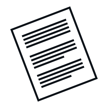 paper document file isolated icon vector illustration designのイラスト素材