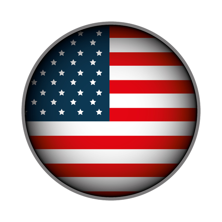 united states of america emblem vector illustration designのイラスト素材