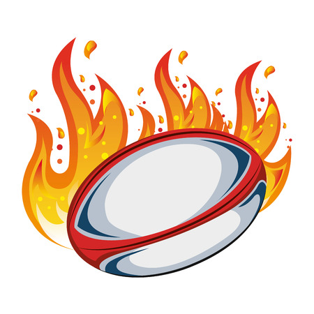 american football ball emblem vector illustration designのイラスト素材