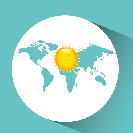 weather concept forecast sun icon design vectorのイラスト素材