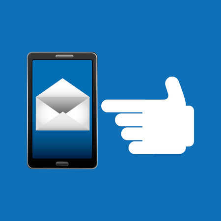 concept email newsletter icon vector illustrationのイラスト素材