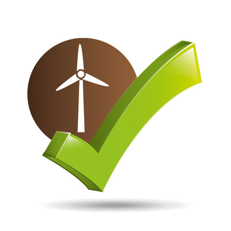 environment concept with eco energy vector illustrationのイラスト素材
