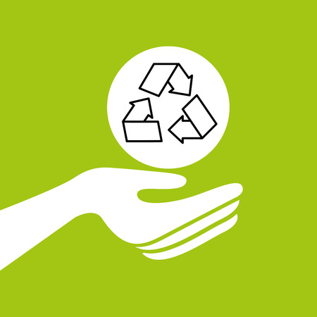 hands together recycle environment concept vector illustration eps 10のイラスト素材