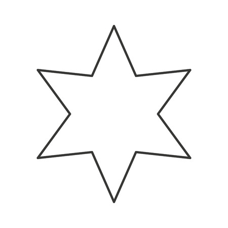 star decoration silhouette icon vector illustration designのイラスト素材