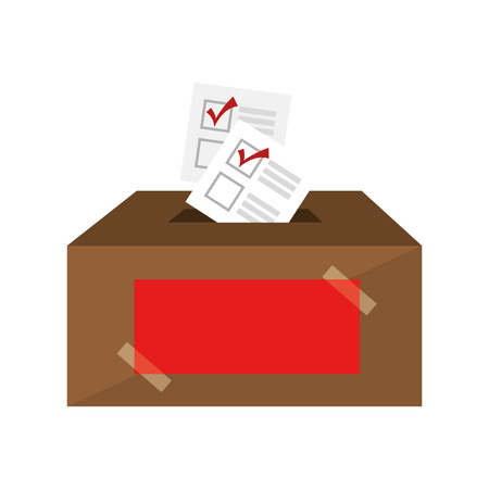 Democratic ballot box icon vector illustration designのイラスト素材