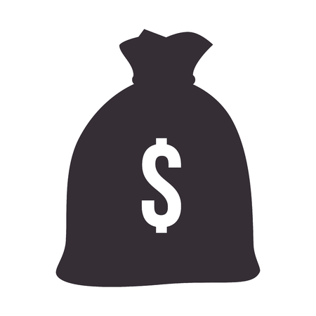 money bag isolated icon vector illustration designのイラスト素材
