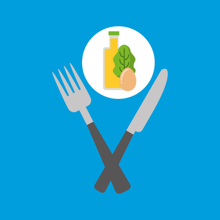 food fresh egg lettuce juice vector illustrationのイラスト素材