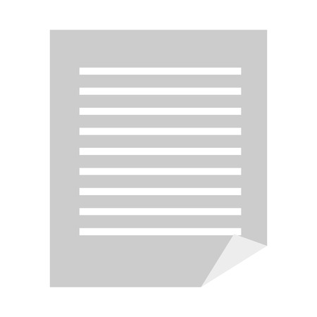 paper document file isolated icon vector illustration designのイラスト素材