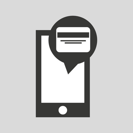 network smartphone payment credit card digital vector illustrationのイラスト素材