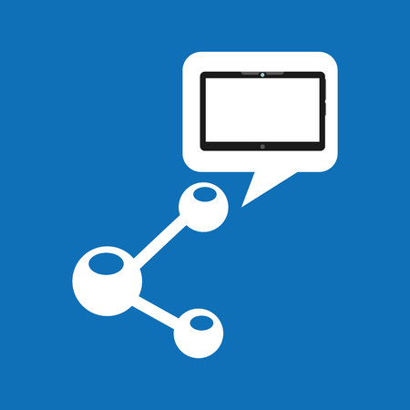 cloud device share media apps graphic vector illustrationのイラスト素材