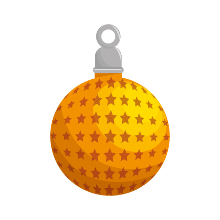 happy merry christmas ball card vector illustration designのイラスト素材