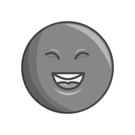 face circle emoticonのイラスト素材