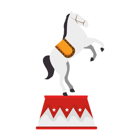 circus horse entertainment icon vector illustration designのイラスト素材