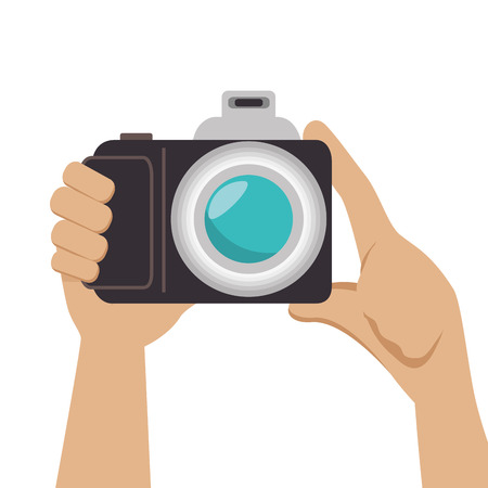 camera photographic isolated icon vector illustration designのイラスト素材