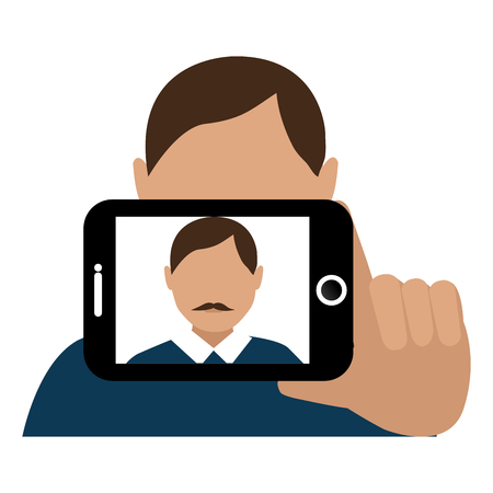 selfie photographic concept icon vector illustration designのイラスト素材