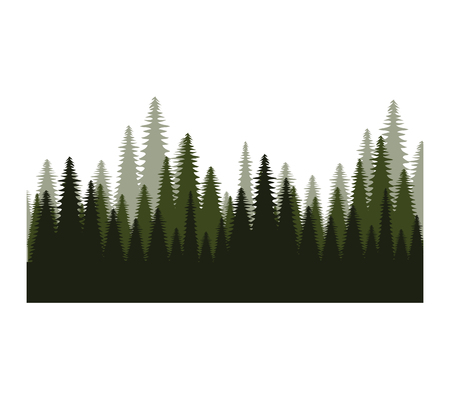 trees forest field icon vector illustration designのイラスト素材
