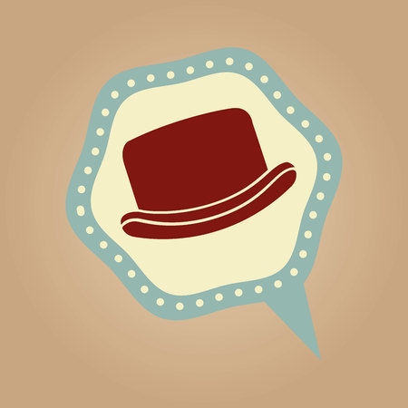 symbol hipster hat design icon vector illustrationのイラスト素材