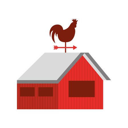 stable farm isolated icon vector illustration designのイラスト素材