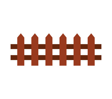 fence farm isolated icon vector illustration designのイラスト素材