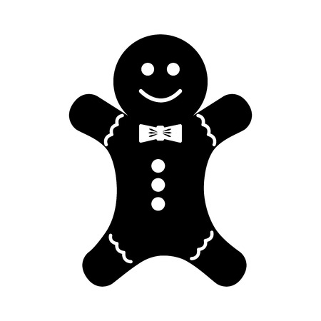 christmas ginger bread decorative icon vector illustration designのイラスト素材